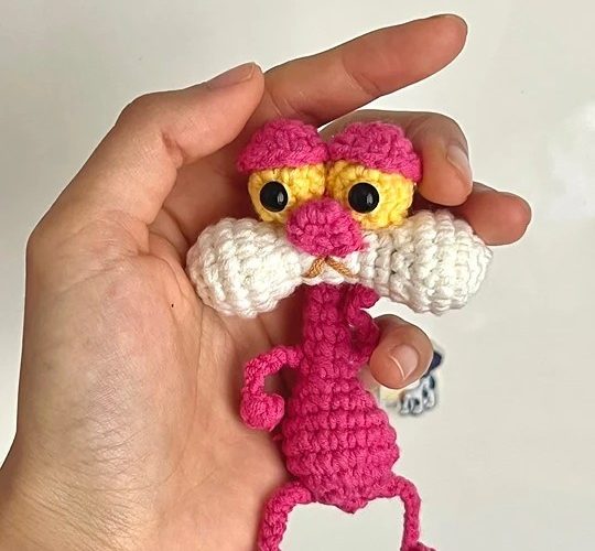 Funny Pink Panther crochet pattern