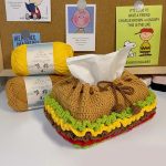 Hamburger tissue box pattern