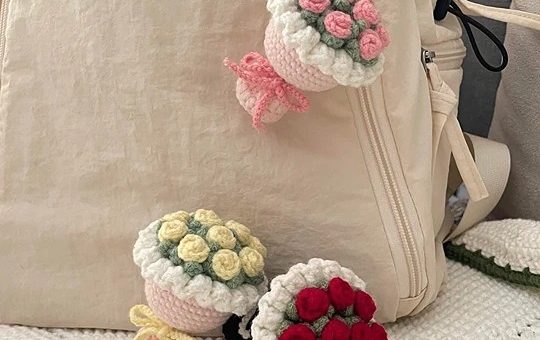 Rose Bouquet keychain pattern