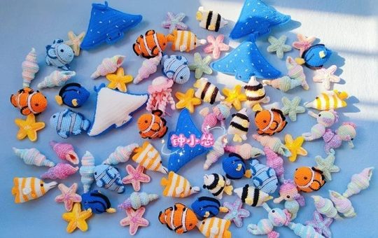 Sea creatures crochet pattern