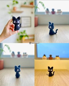 small black Cat crochet pattern