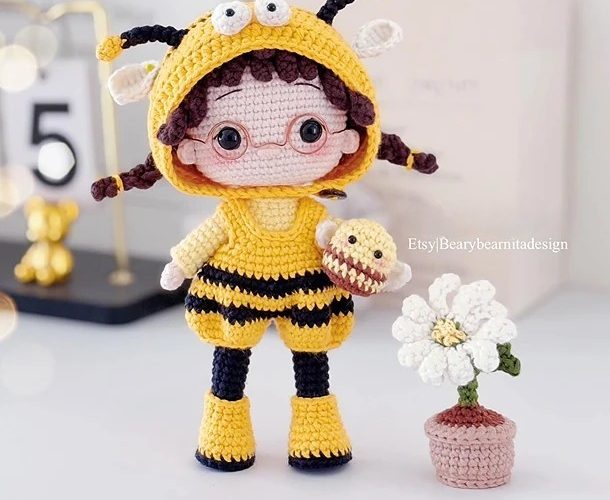 bee doll crochet pattern