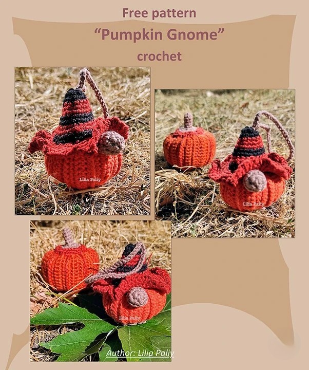 Pumpkin Gnome crochet pattern