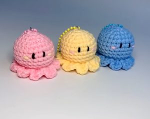 Crochet Octopus keychain