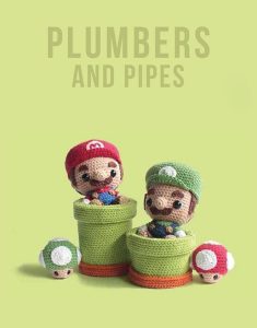 Plumbers Mario and pipes pattern