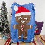 Free Gingerbread crochet blanket