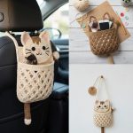 Crochet Cat car organizer pattern