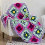 Fair and square crochet blanket