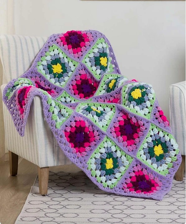 fair and square crochet blanket