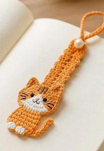 Crochet Cat bookmark pattern