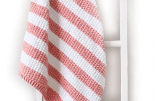 fruity stripes crochet Baby blanket
