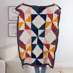 Geosquares crochet Blanket