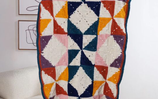 Geosquares crochet Blanket