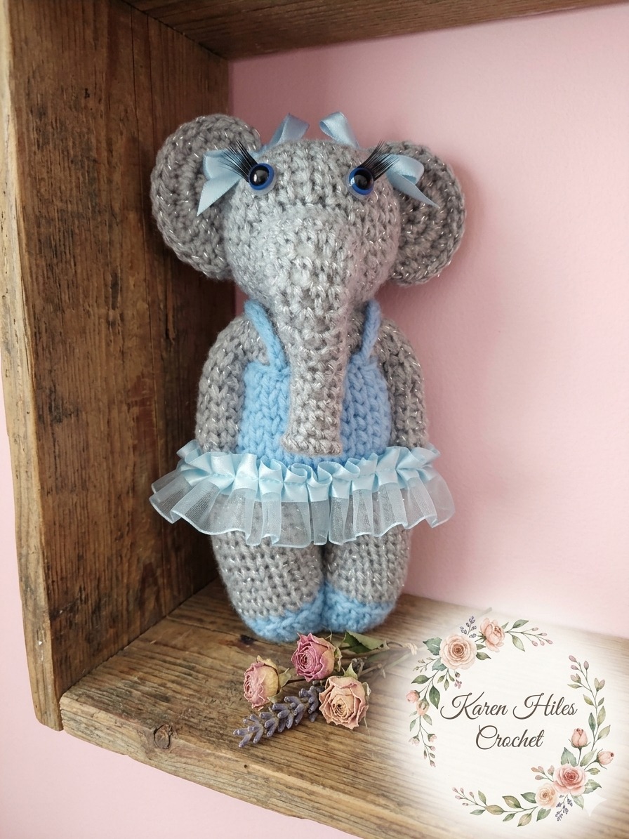 Sassy-Chic Ella the Elephant Ballerina Crochet Pattern