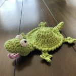Lizard coaster crochet pattern